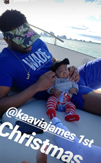 Gabrielle Union, Dwyane Wade, Daughter, Kaavia, Christmas 2018